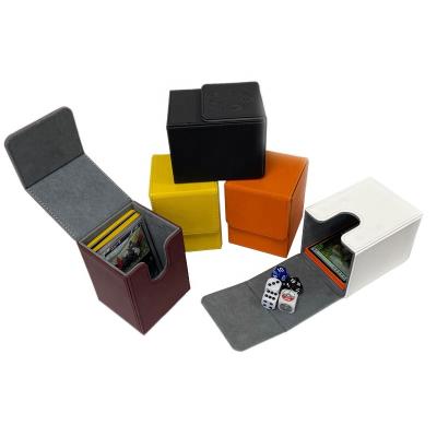 China PU Leather Card Deck Card Box - Deck Card Box With Customizable LOGO for sale