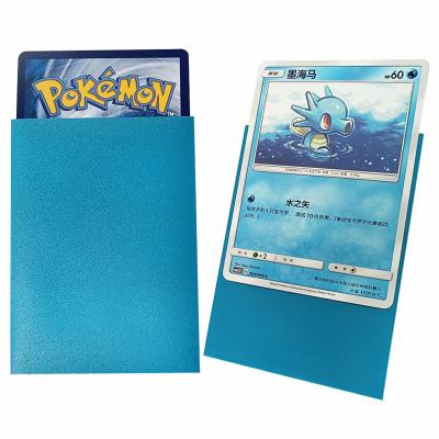 China Acid and PVC-Free 66x91 MTG Standard Matte Blue Game Plastic Card Sleeves for sale