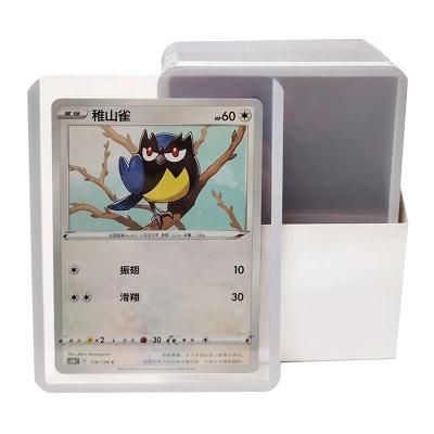 China Custom Logo PVC Top-loading Trading Card Holder 3X4 Sports Card Toploaders for sale