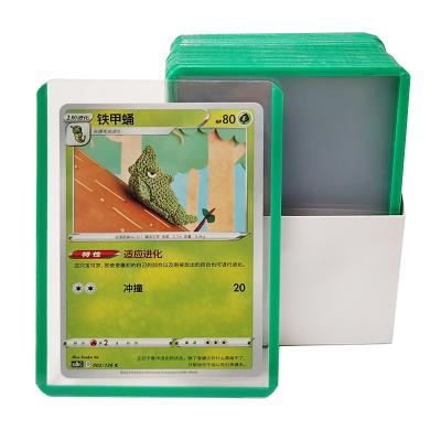 China Personalized Logo PVC Plastic Card Holder Top Loader for Card Protection Heavy Duty 35C à venda