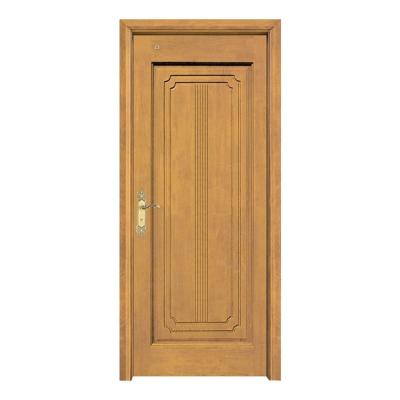 China 100% Solid Wood Entrance Doors 208cm European Style Interior Wooden Door for sale