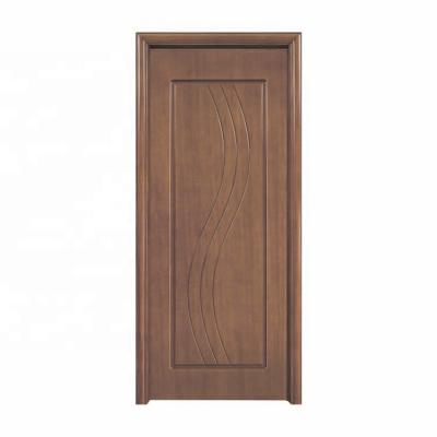 China Mahogany Exterior MDF Wood Doors 45mm Thick Medium Density Fiberboard Door for sale