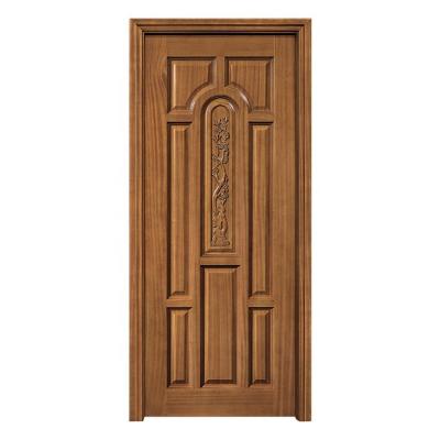 China Las puertas de madera rasantes interiores de HDF acabaron la puerta de madera ISO9001 de los 5 paneles en venta