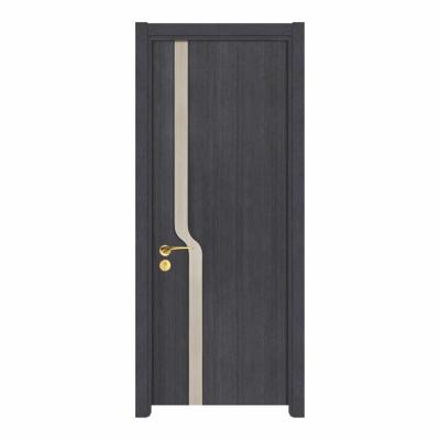 China Waterproof Prehung Solid Wood Interior Doors 90mm PU Painting for sale