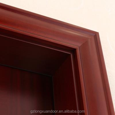 China Swing Single Solid Wooden Laminate Doors PU Painting ISO9001 for sale
