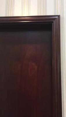 China 85cm Width Wooden Laminate Doors Swing Solid Core Internal Doors for sale