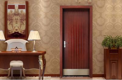 China Bathroom Soundproof HDF Wood Doors Interior Finished 45mm Thick for sale