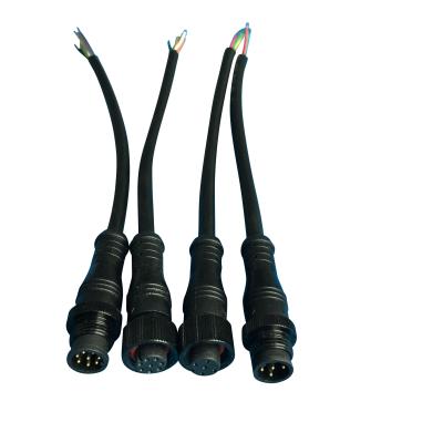 China M5 M8 M12 Signal Connector Sensor Cable 3 4 5 8 12 Pin Custom IP67 Waterproof Connector With Cable for sale