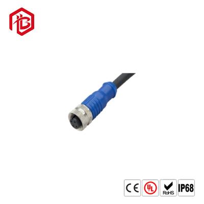 China IP67 waterproof D code male aviation cable M12 connector 4 pin for sale