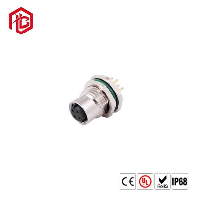 China M12 Sensor Connector Waterproof Male Female Plug Screw Threaded Coupling 4 5 8 Pin a Type Sensor Connectors for sale