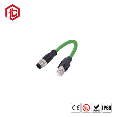 China IP67/68 Waterproof Circular Connector M12 Cable Connector A/B/D Coding 3-17pin Plug for sale