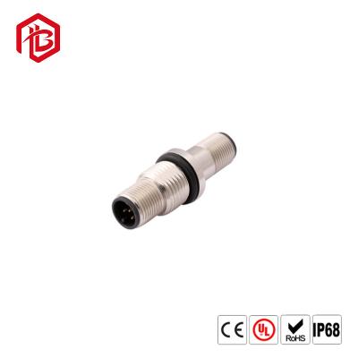 China 2 3 4 Pin Waterproof M12 Circular Cable Connector Male Female Plug for sale