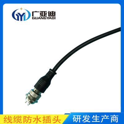 China GX12 GX16 M12 Electrical Wire M12 Cable 4 Pin Connector Waterproof for sale