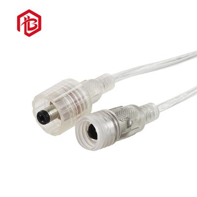 China DC5521 Male And Female Transparent Butt Socket Car LED Waterproof Connector for sale
