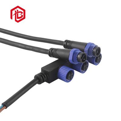 China Nylon M15 F Type 4 Pin Waterproof Plug Power Signal Hybrid Waterproof Aviation Plug Solar Strip Connector en venta