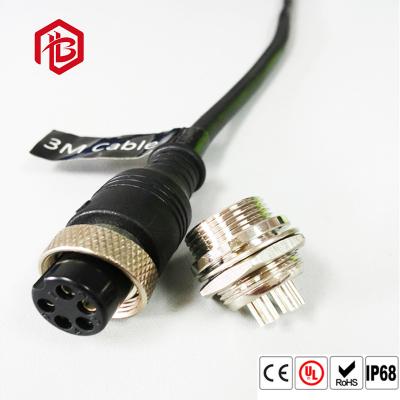 China Conector de cable subterráneo de la aviación de la prenda impermeable de 3 Pin GX16 en venta