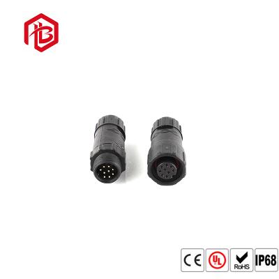 China Male Female 7 8 9 Pin M14 Waterproof Electrical Connector Socket for sale