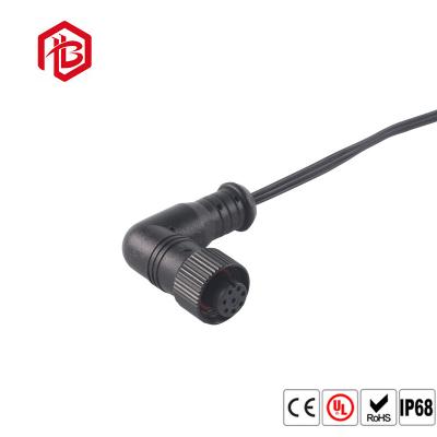 China Automotive Moulding Type M12 Waterproof Right Angle Connector for sale