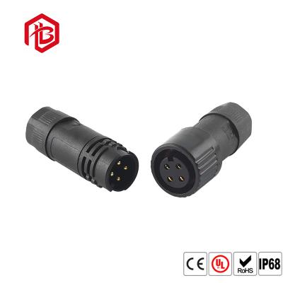 China Outdoor Black Nylon 2 3 4 Pin Waterproof Circular Connector for sale