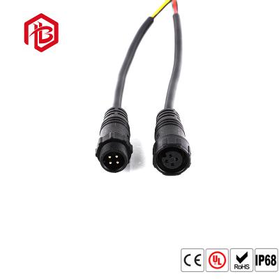China Black Nylon 5 Pin IP68  Watertight Cable Connector for sale