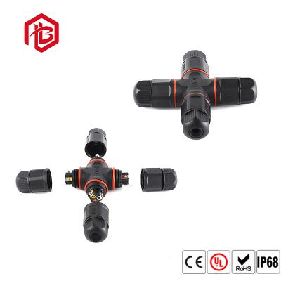 China Cross Type 4 Way IP68 High Current Waterproof Connector for sale