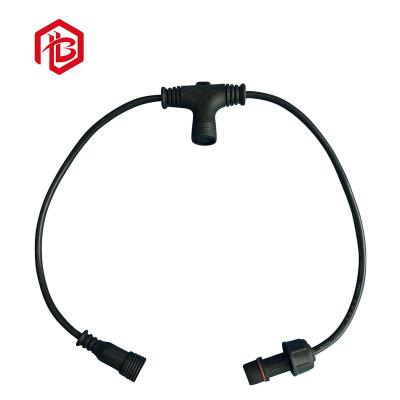 China 2 conector al aire libre del conector hermético T del cordón del Pin 300V 10A en venta
