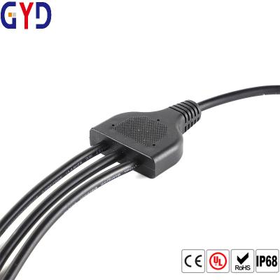 China Waterproof Led Wire Splitter Y Type Extension Cable 2 Pin Wire Connectors for sale