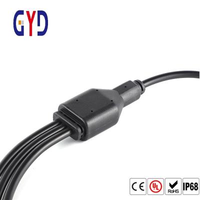 China Y Splitter IP67 Fast Charging Data Cable 3 Way Waterproof 2 3 Pole for sale
