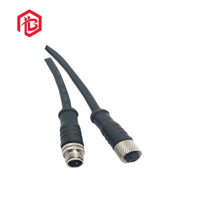 China PVC Rubber Nylon 3Pin M8 Waterproof Connector Withstand 1.5KV Date Transfer for sale