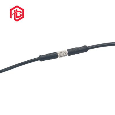 China 2 3 4 Pole Metal Nylon Waterproof Cable Connector M8 Soldering Connection For Sensor for sale