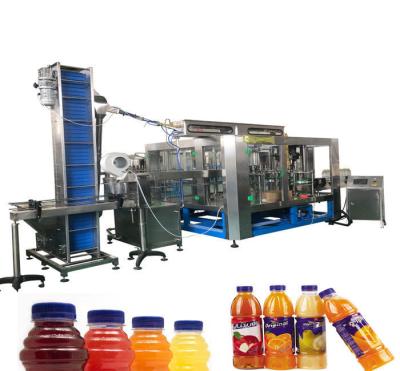 China 3 em 1 concentrou a máquina de engarrafamento do suco/equipamento de enchimento do suco para a garrafa do animal de estimação à venda