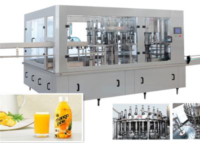 China Electric Driven Monoblock Liquid Filling Machine / Mango Juice Bottling Equipment for sale