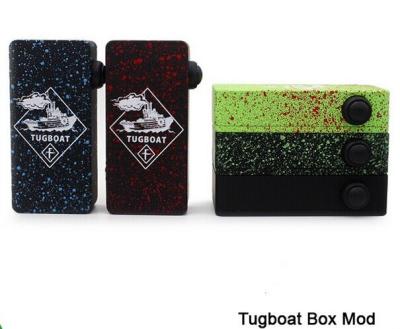 China 2015 Hot Absolutely cool Tugboat box mod clone e cigarette box with dual 18650 battery for sale