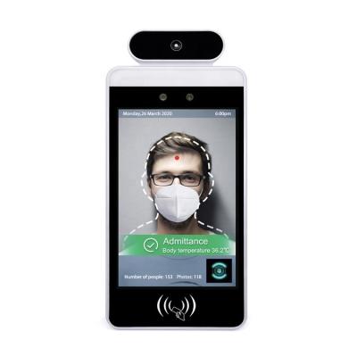 China Wall Mounted 8 Inch Facial Recognition Device , 1.5GHZ Body Temperature Measurement Device for sale