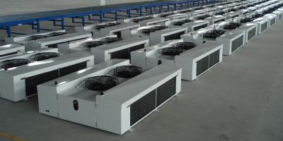 中国 最もよいスリラーの冷蔵室の冷蔵室のコンデンサーの単位のための価格の空気によって冷却されるコンデンサー 販売のため