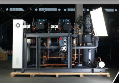 China Coolroom Low Temp Screw Compressor Condensing Unit R22 Refrigeration for sale