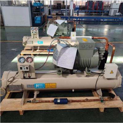 China Kaideli Water Cooled Condensing Unit Water Chiller Green Te koop