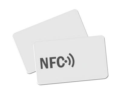 China 13.56Mhz Blank PVC NFC Card Ntag216 for sale