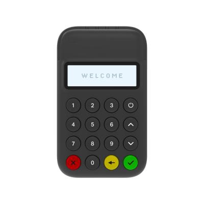 China 80g Weight EMV POS Terminal , Bluetooth POS Machine With Single Color Display for sale