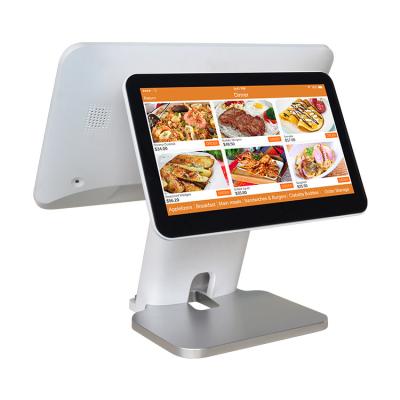 China 15 Inch Android Pos System Terminal All In One POS Dual Screen Touch Screen for sale