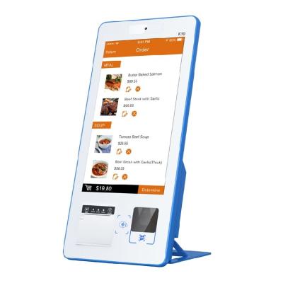 중국 15.6 인치 셀프 서비스 주문 키오스크, 대중음식점을 위한 온라인 지불 기계 판매용
