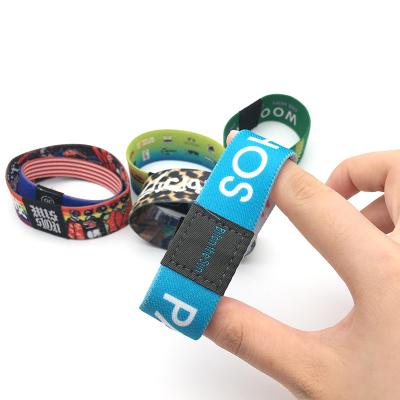 China Elastic Stretch Fabric nfc Wristbands for sale