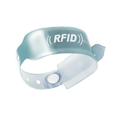 China Waterproof PVC RFID Wrist Band for sale