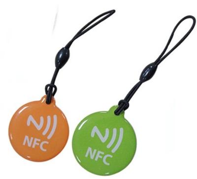 China Programmable Waterproof NFC Epoxy Tag With Printing QR Code Unique ID Number for sale