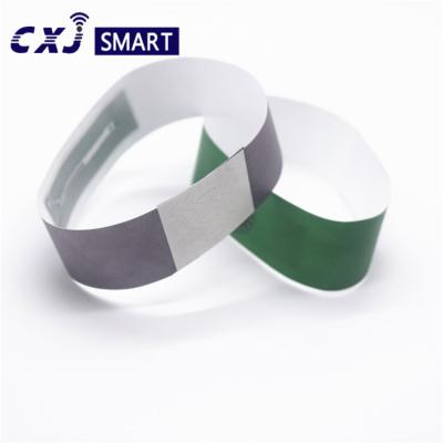 China 213 RFID nfc wristband Bands Paper Tyvek for sale