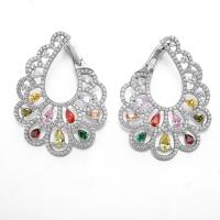 中国 925 Silver CZ Earrigns Wedding Teardrop Christmas Earringsの花嫁のClip 販売のため