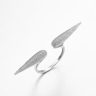 Китай «Летать крылья» 925 стерлинговый серебряный CZ звенит доступные обручальные кольца продается