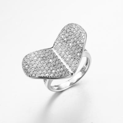 Китай «Telesthesia» 925 стерлинговый серебряный CZ звенит обручальное кольцо среднего ювелирных изделий продается