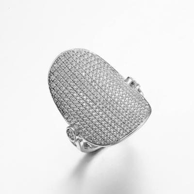 Китай Zirconia колец 5.89g 925 кольцо серебряного экрана серебряного CZ кубического стерлинговое продается