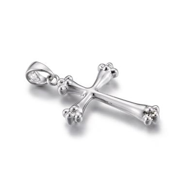 China 2.50 Grams Sterling Silver Crucifix Pendant Valentines Day Mens for sale